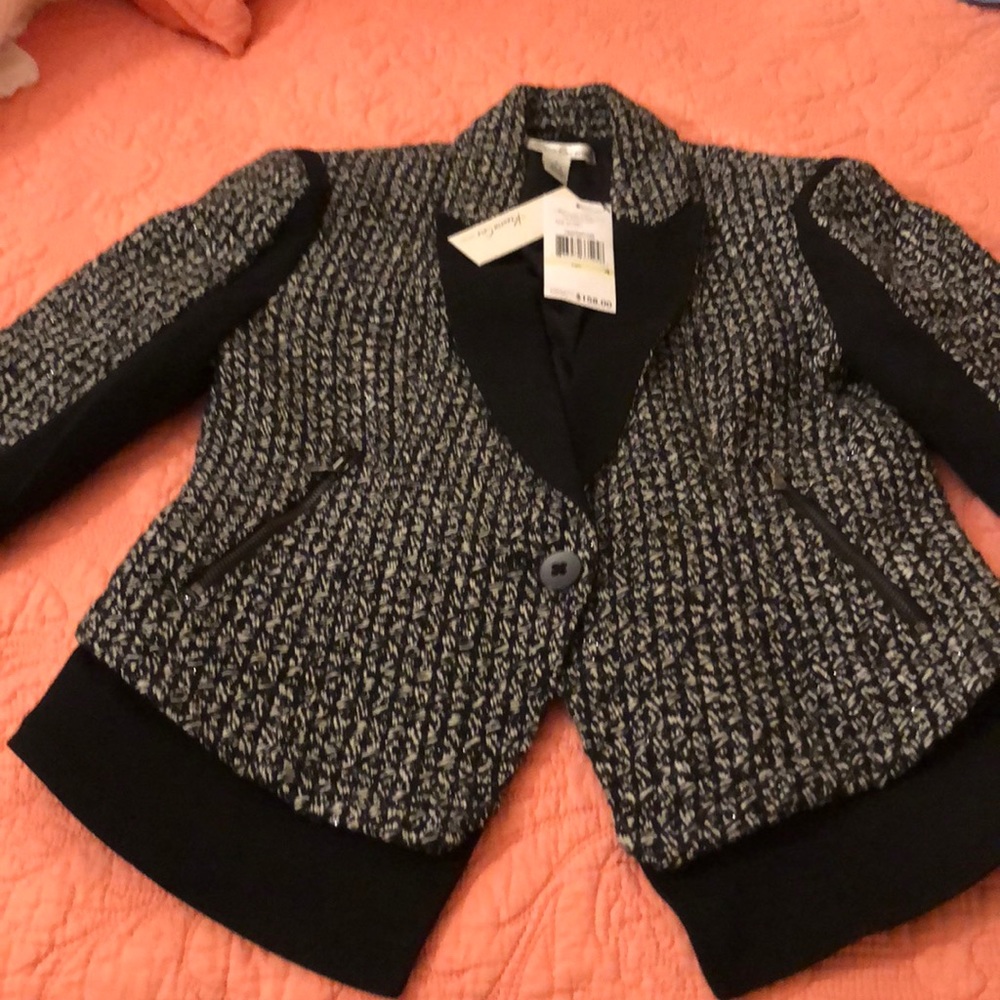 Black and white/sparkle Kenneth Cole jacket new